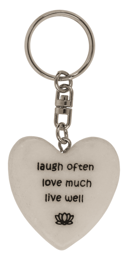 Metal key ring, Positive Hearts,