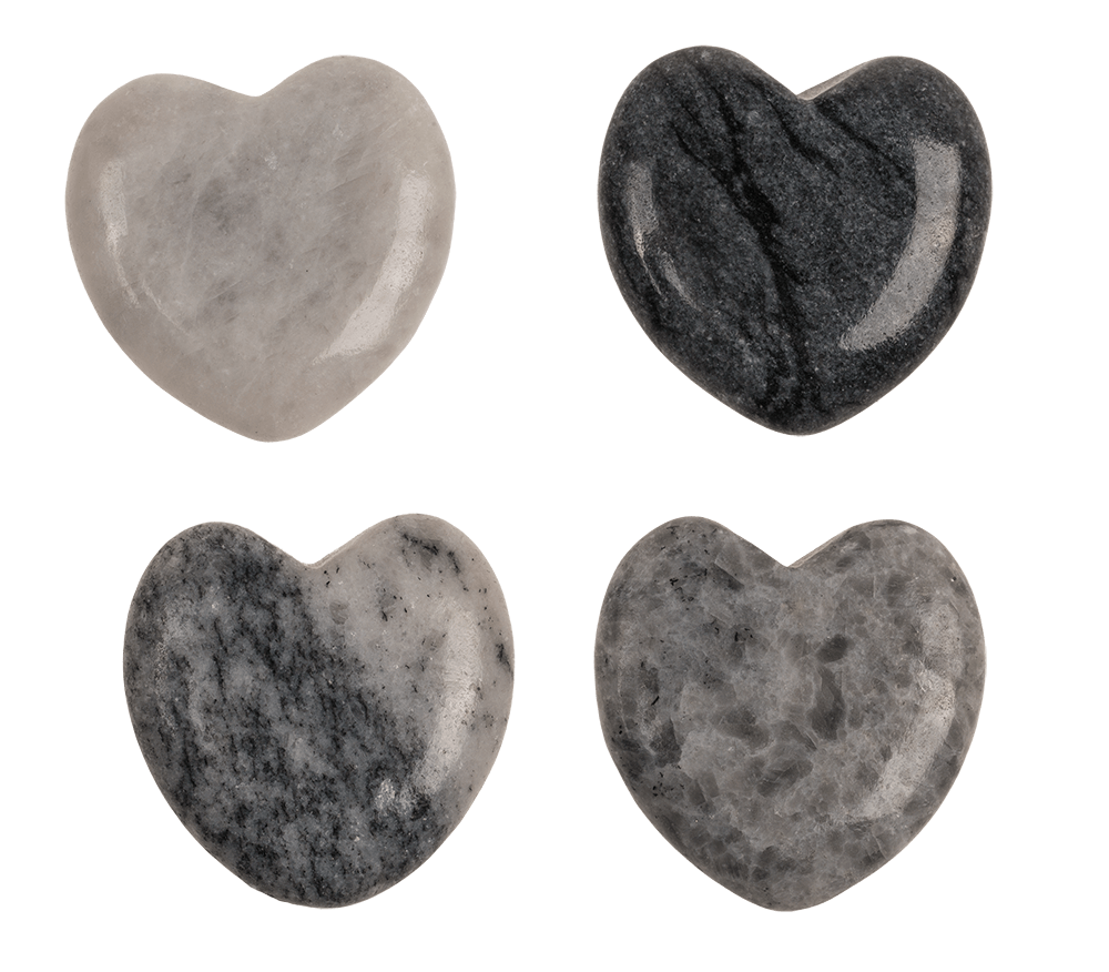Natural Stone Heart, Worry Hearts,