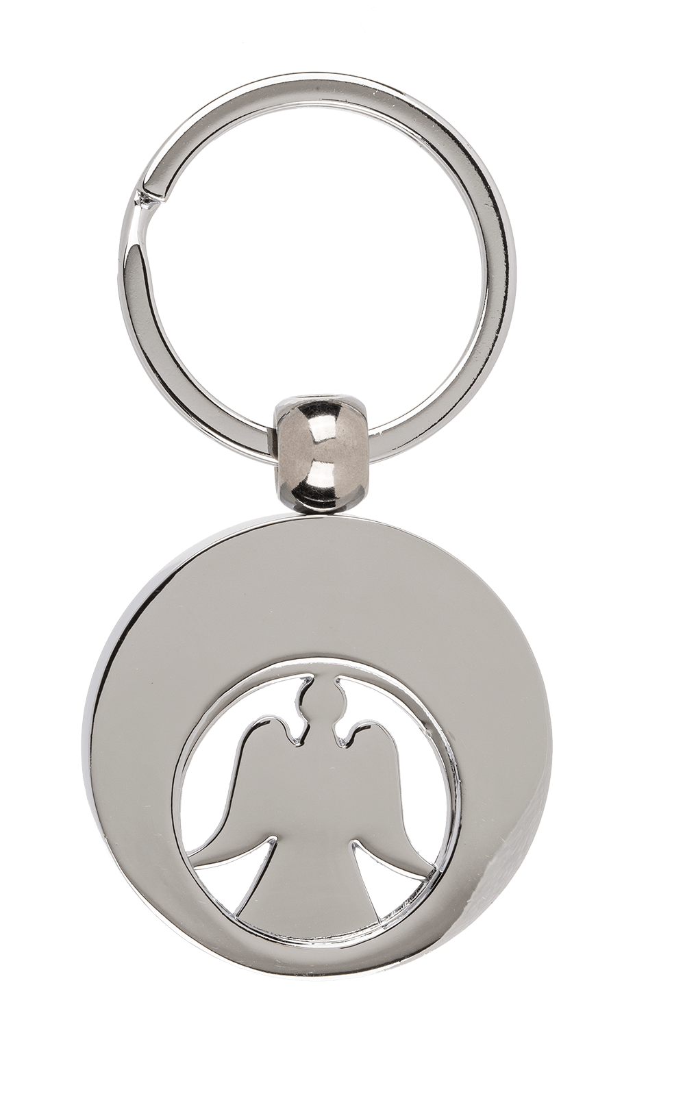 Metal Keychain, Angel, with Trolley Coin,