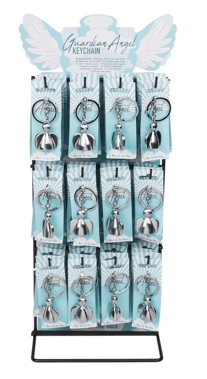 Brushed Metal Keychain, Angel,