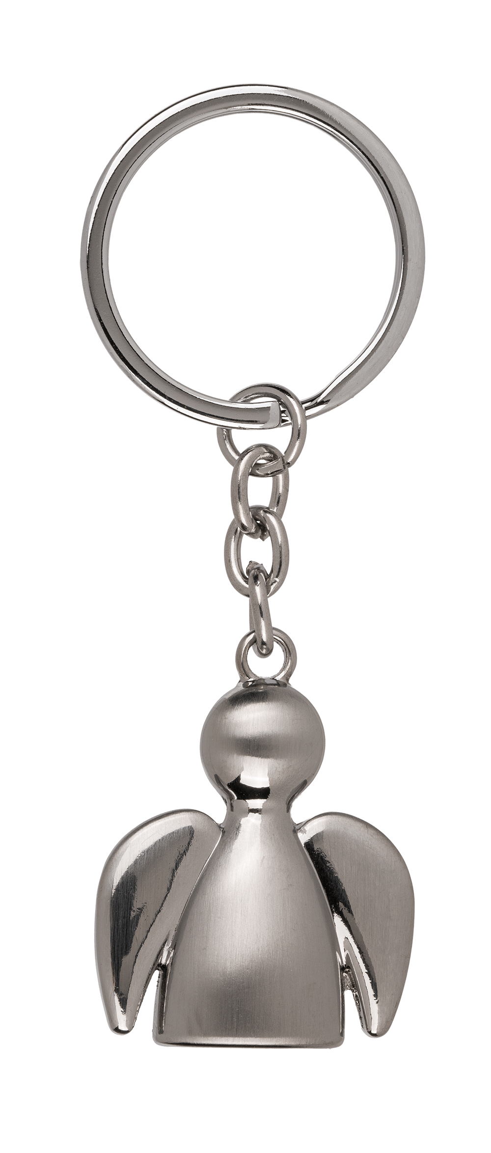 Brushed Metal Keychain, Angel,