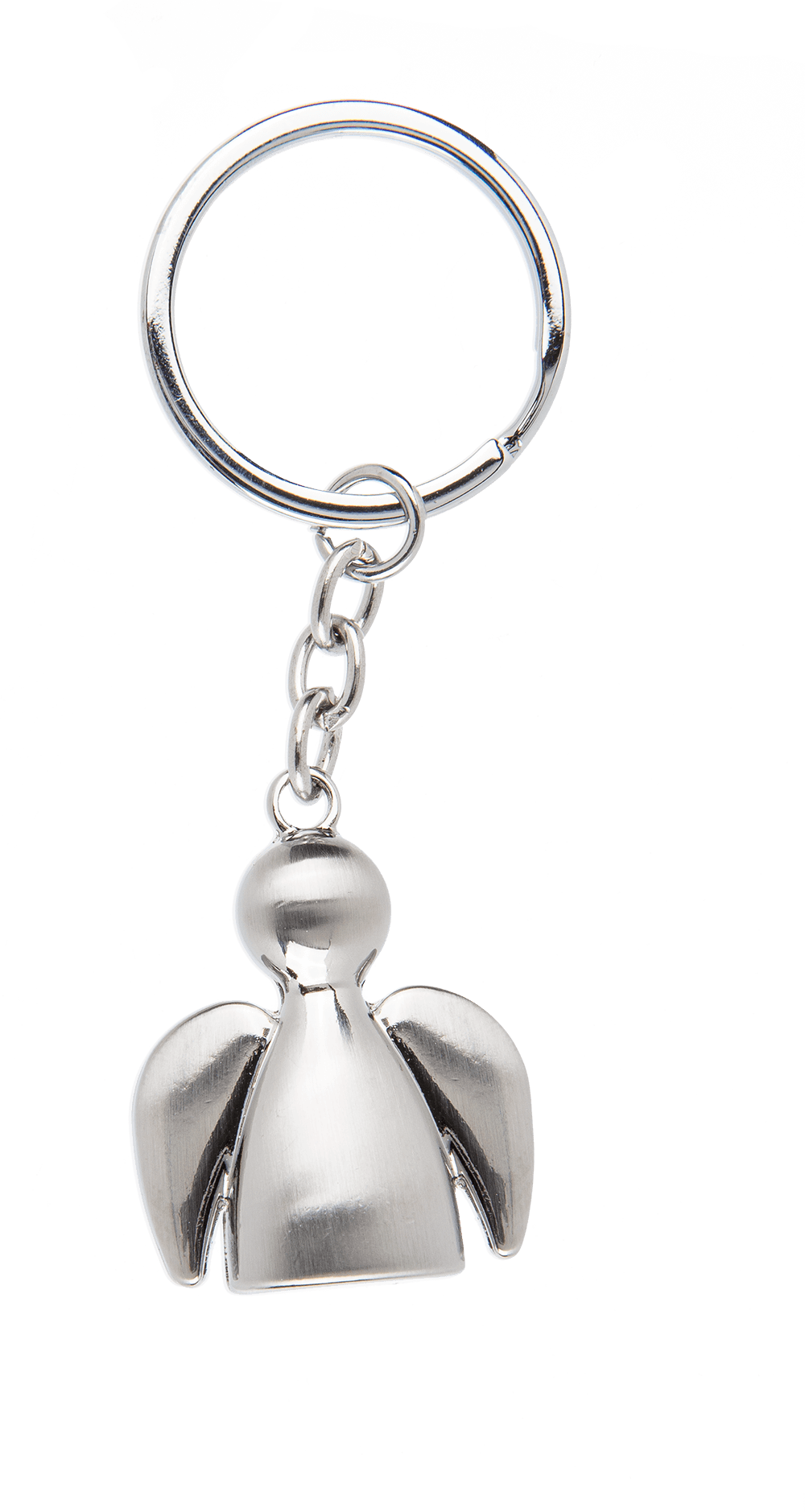 Brushed Metal Keychain, Angel,