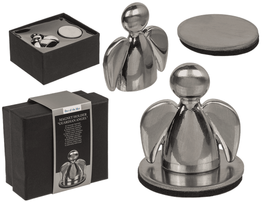 Silver-coloured Magnetic Metal Paper Holder,