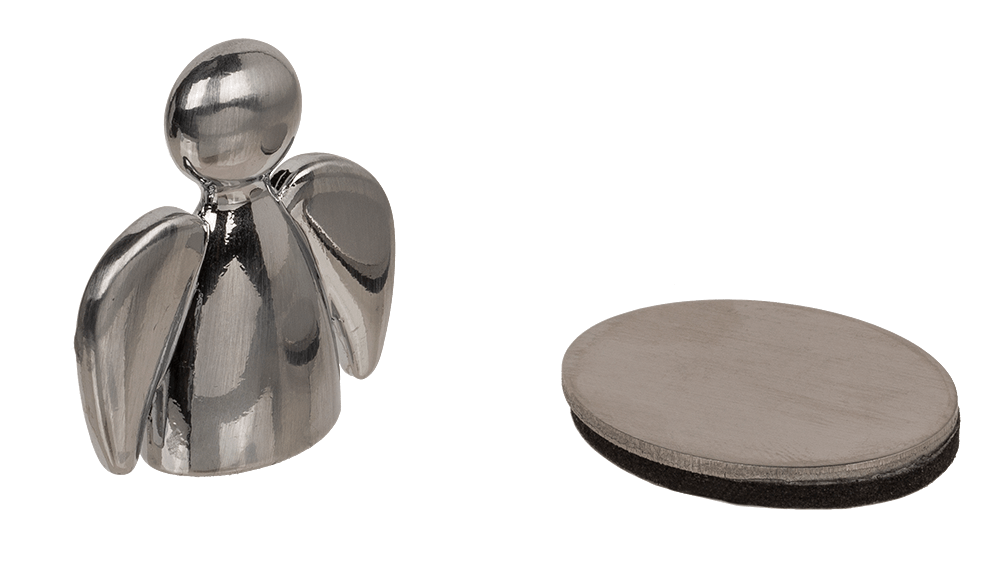 Silver-coloured Magnetic Metal Paper Holder,