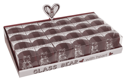 Glass Bear with Heart,