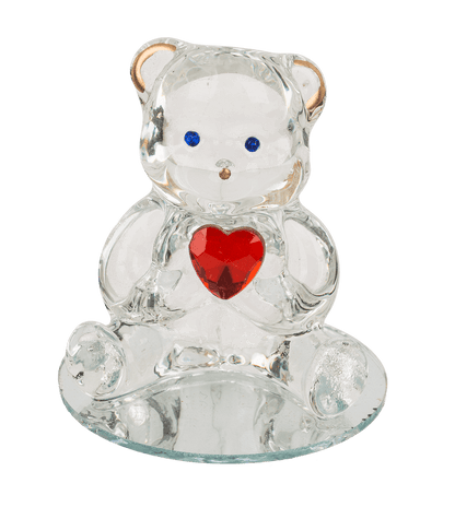 Glass Bear with Heart,
