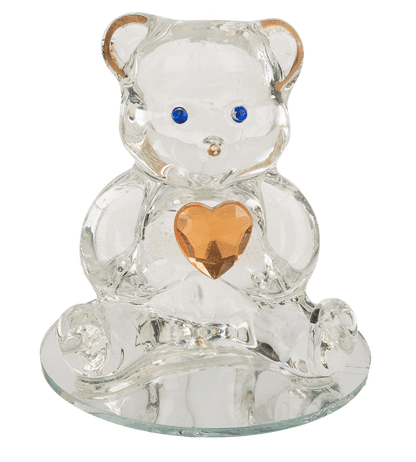 Glass Bear with Heart,