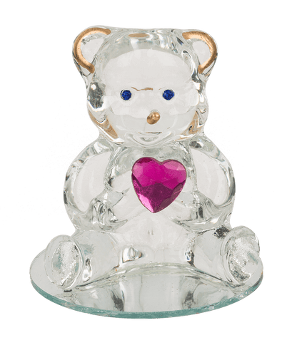 Glass Bear with Heart,