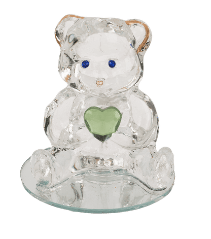 Glass Bear with Heart,