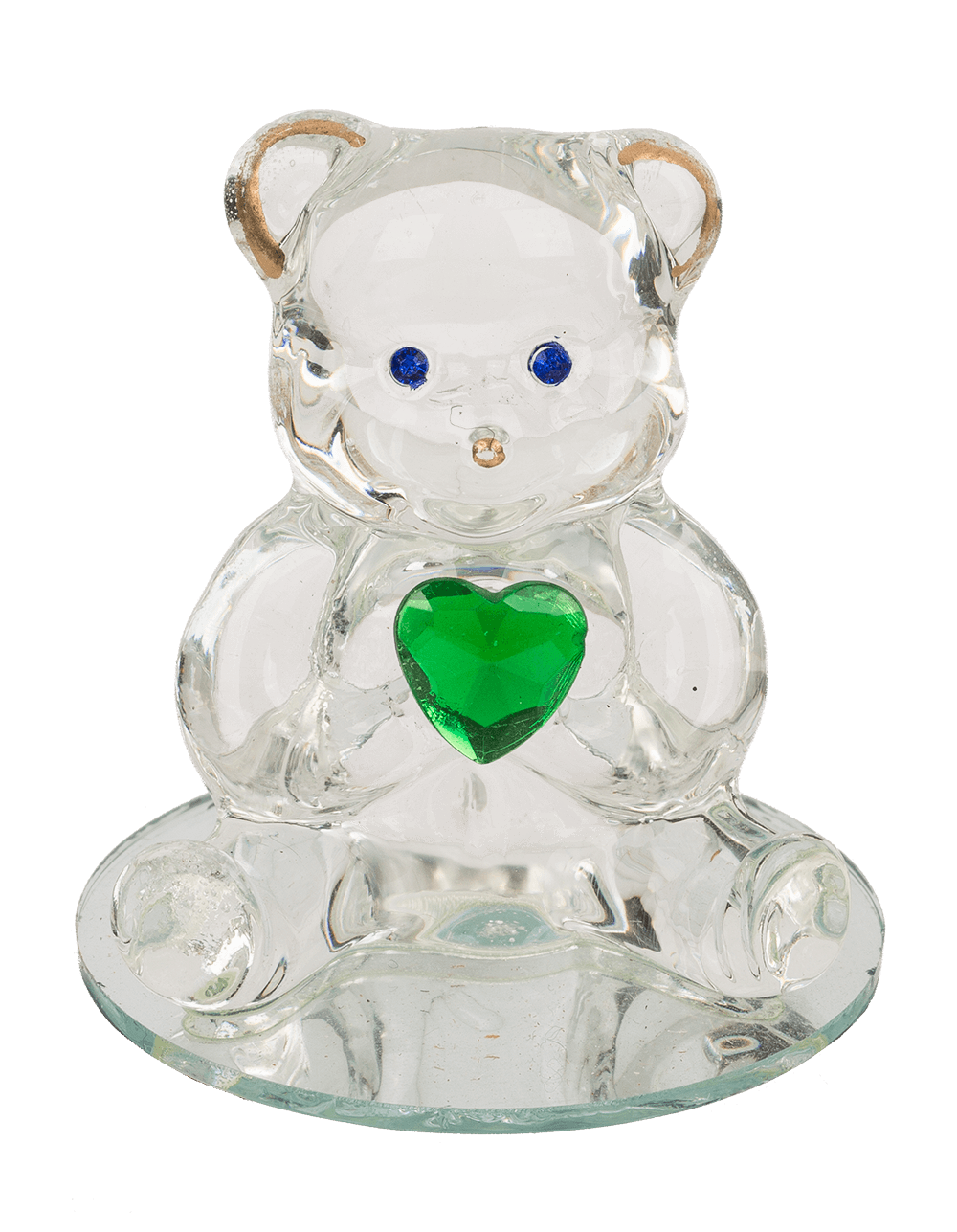Glass Bear with Heart,