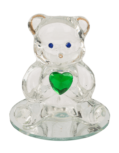 Glass Bear with Heart,