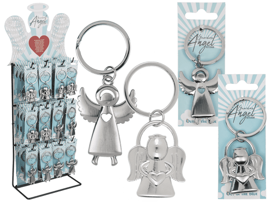 Metal keyring, Guardian Angel,