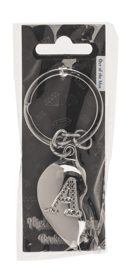 Metal Keychain, Broken Heart,