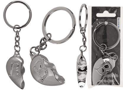 Metal Keychain, Broken Heart,