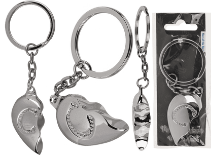 Metal Keychain, Broken Heart,