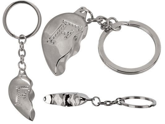 Metal Keychain, Broken Heart,