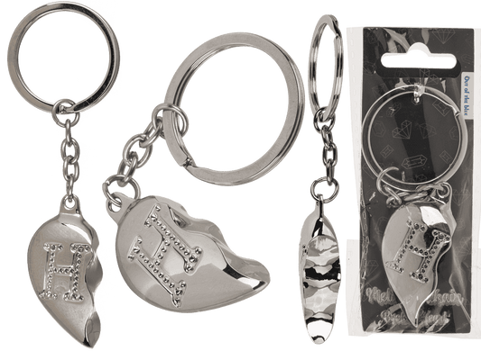 Metal Keychain, Broken Heart,