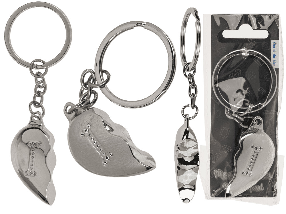 Metal Keychain, Broken Heart,