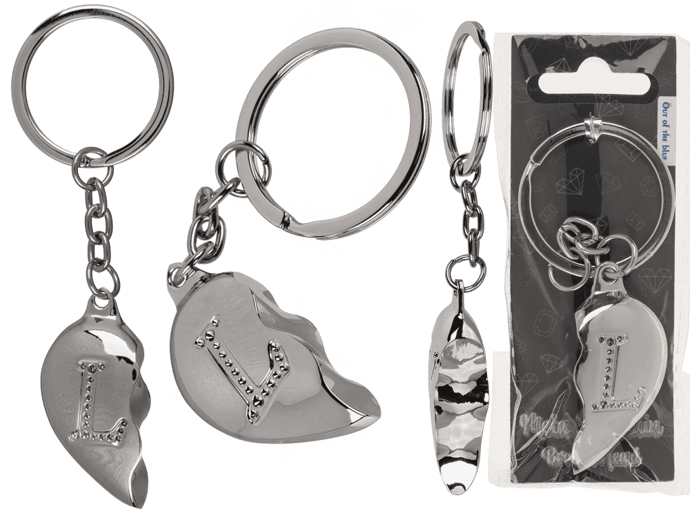 Metal Keychain, Broken Heart,