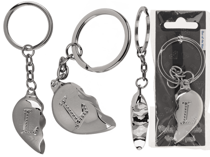 Metal Keychain, Broken Heart,