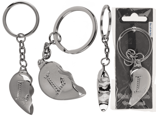 Metal Keychain, Broken Heart,