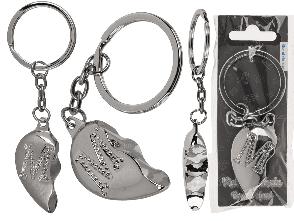 Metal Keychain, Broken Heart,