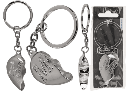 Metal Keychain, Broken Heart,
