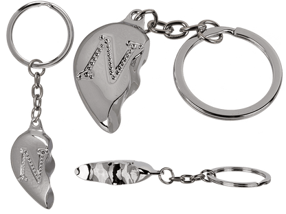 Metal Keychain, Broken Heart,