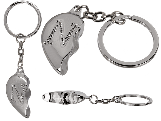 Metal Keychain, Broken Heart,