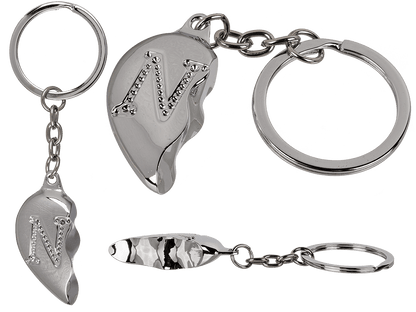 Metal Keychain, Broken Heart,