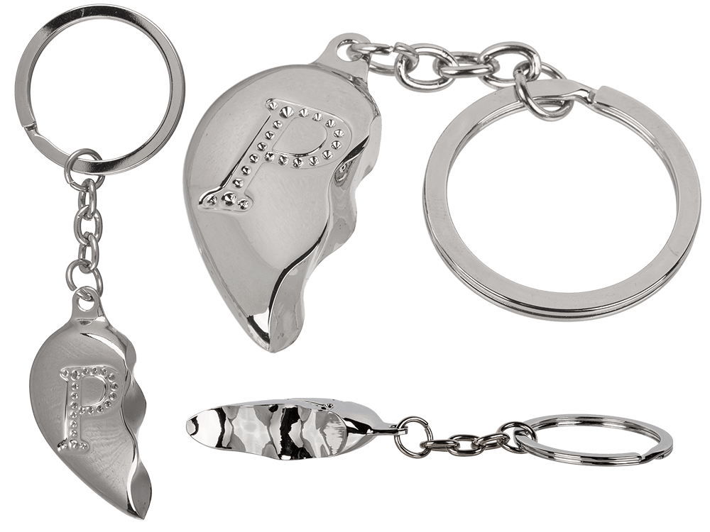 Metal Keychain, Broken Heart,