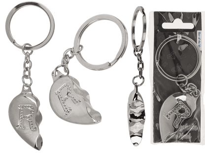 Metal Keychain, Broken Heart,