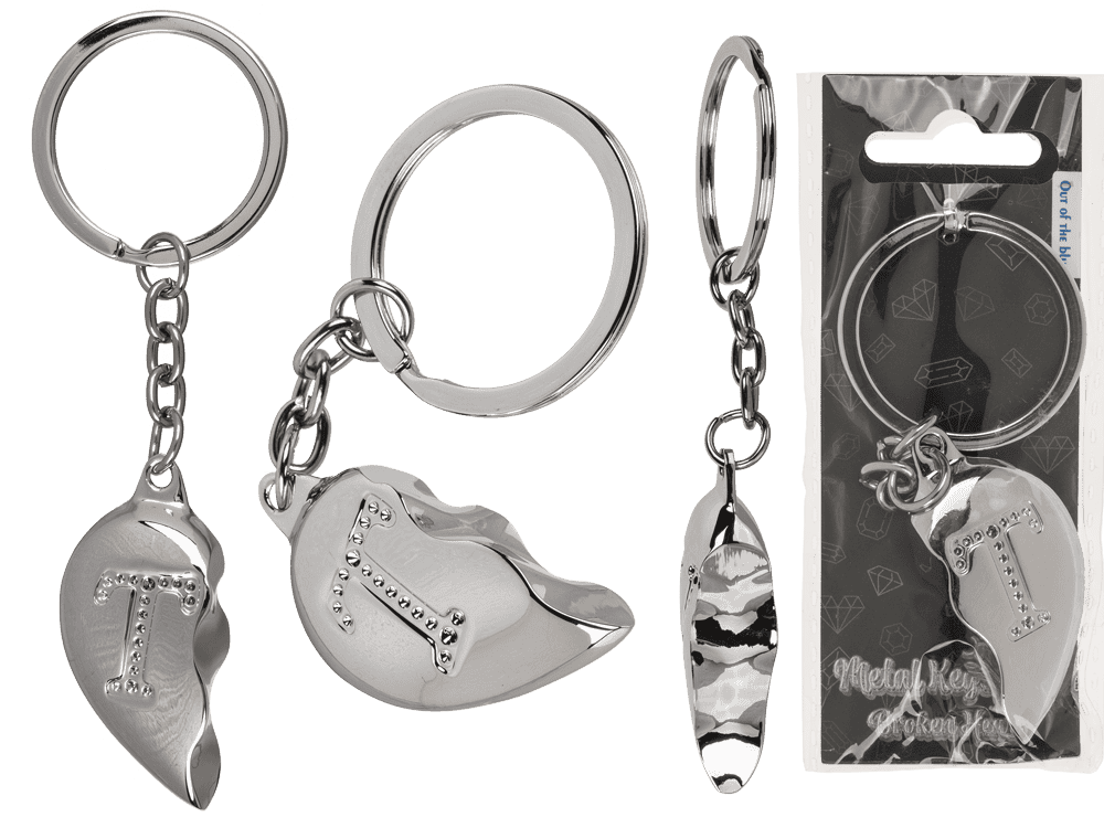 Metal Keychain, Broken Heart,