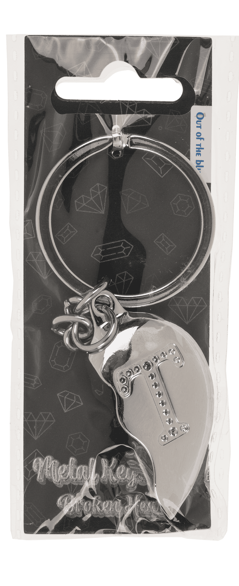 Metal Keychain, Broken Heart,