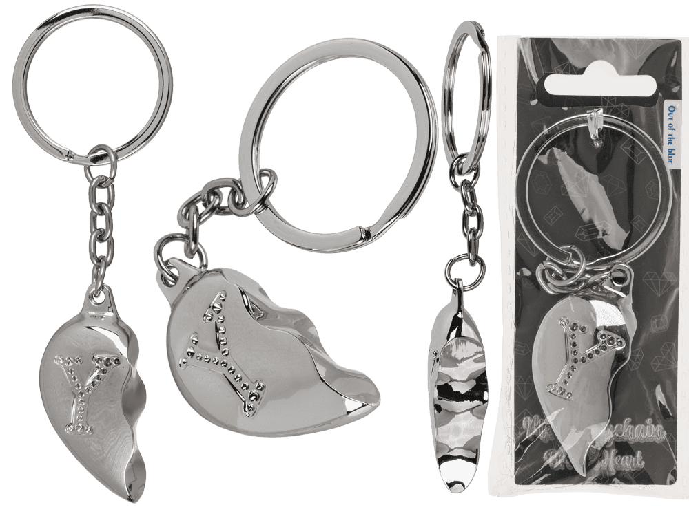 Metal Keychain, Broken Heart,