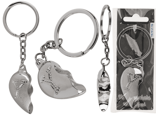 Metal Keychain, Broken Heart,