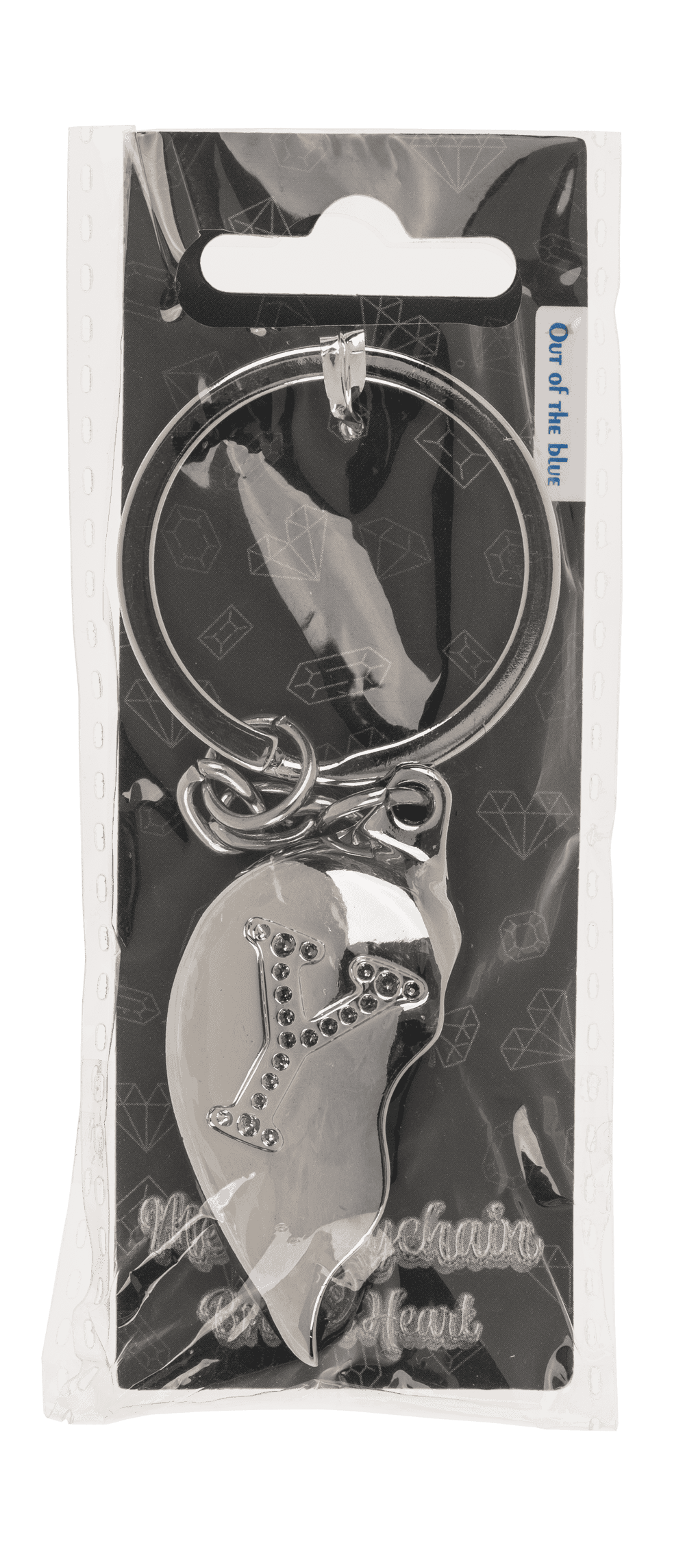 Metal Keychain, Broken Heart,