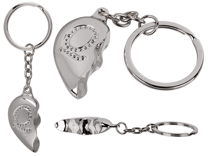 Metal Keychain, Broken Heart,