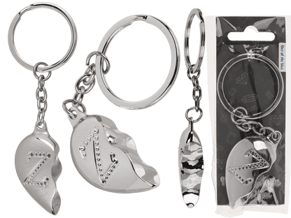 Metall-Schlüsselanhänger, Broken Heart,