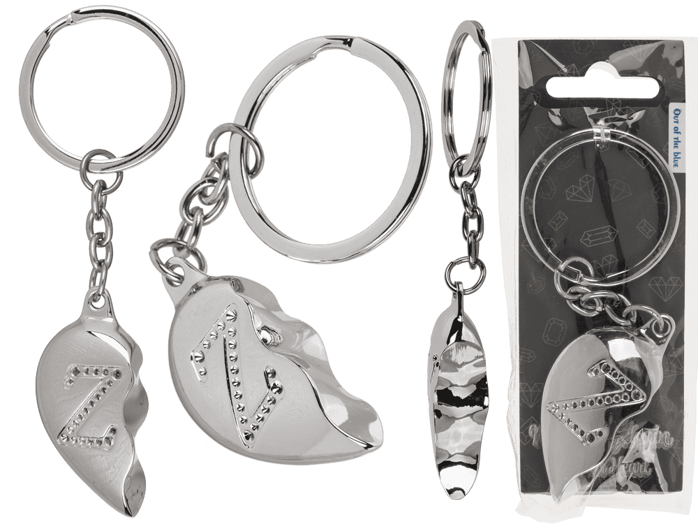 Metal Keychain, Broken Heart,