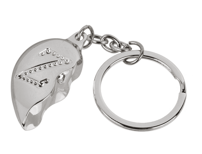 Metall-Schlüsselanhänger, Broken Heart,