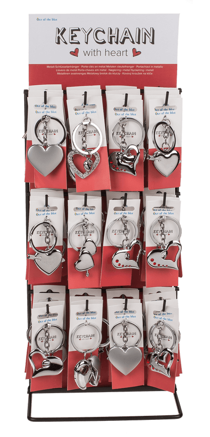 Metal Keychain, Heart,