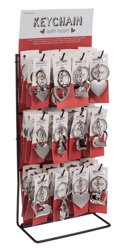 Metal Keychain, Heart,