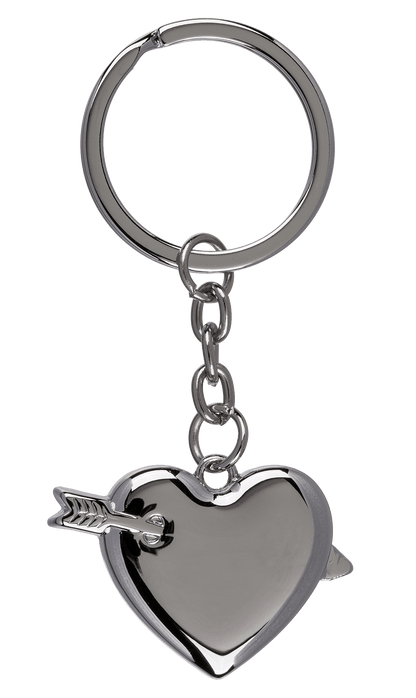 Metal Keychain, Heart,