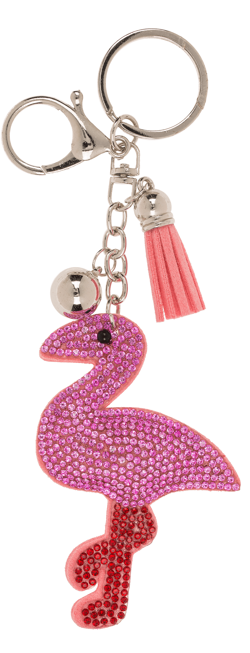 Metal Keychain, Tropical Sequins,