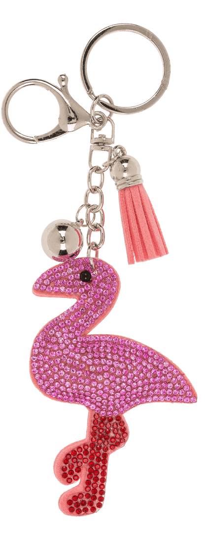 Metal Keychain, Tropical Sequins,