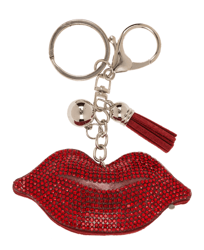 Metal Keychain, Tropical Sequins,