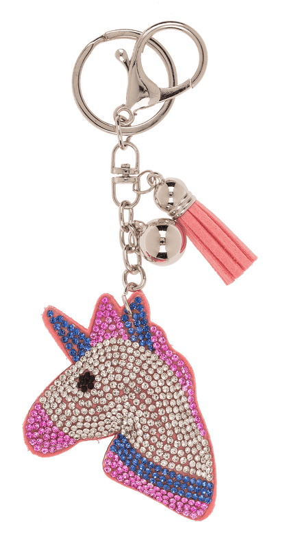 Metal Keychain, Tropical Sequins,