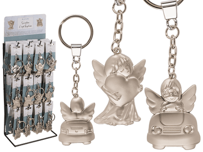 Metal keychain, Guardian Angel,