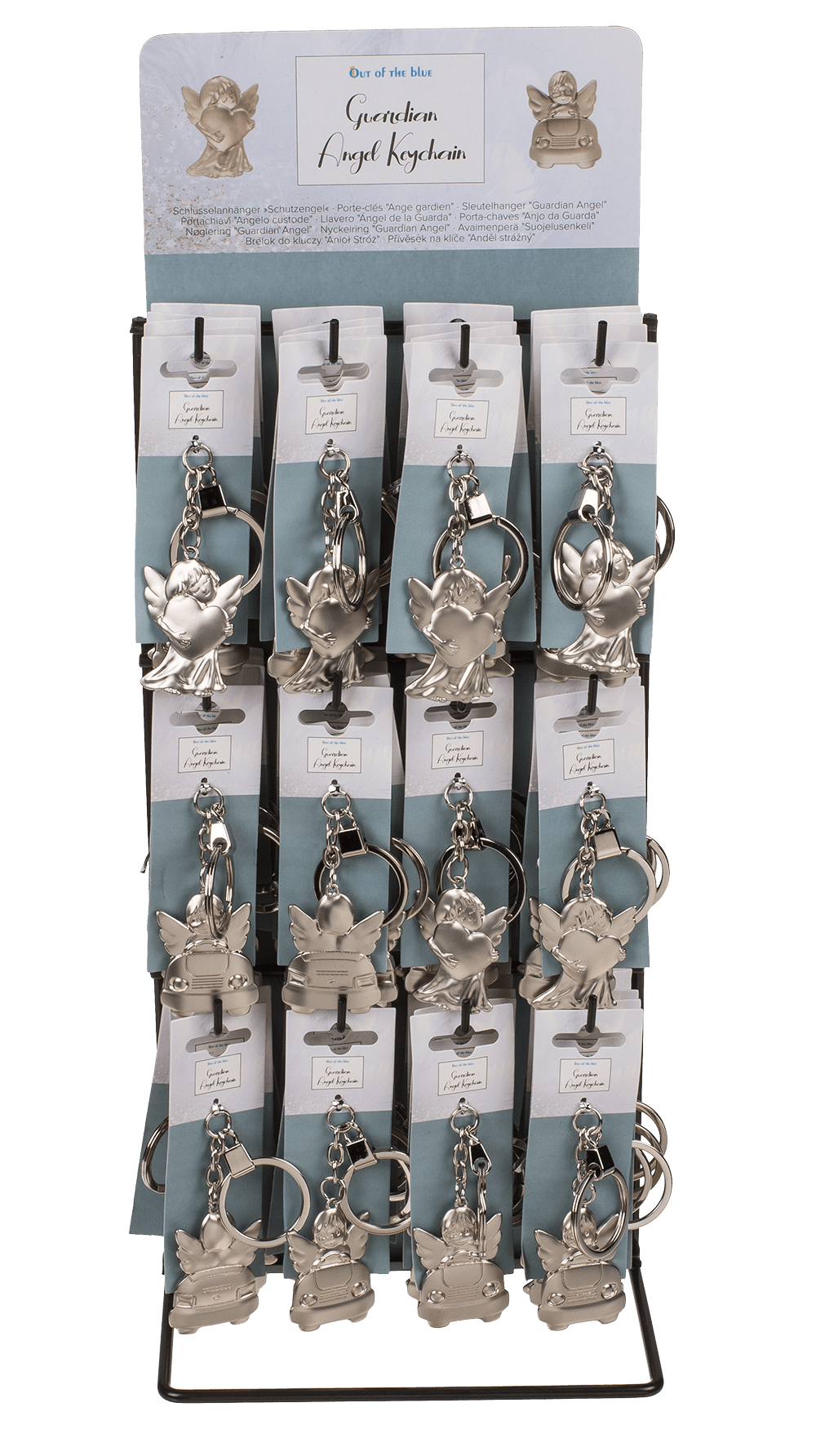 Metal keychain, Guardian Angel,